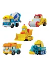 Mey İthalat®  POLI MRT-761 Robocar Poli Mini İnşaat Araçları 5li Set