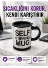 Mey İthalat® Pratik ve Dayanıklı Termos Kupa | Tek Tuşla Otomatik Karıştırma