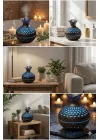 Mey İthalat® Premium Ahşap Desenli Ultrasonik Aromaterapi Difüzör & Hava Nemlendirici
