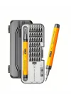 Mey İthalat® Profesyonel Elektrikli Tornavida Seti 600mAh Şarjlı 38 Parça Hassas Vida Seti
