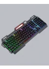 Mey İthalat® Profesyonel  Klavye Mouse Seti – RGB Işıklı, Türkçe Q, DPI Ayarlı, Dayanıklı Gövde