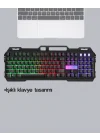 Mey İthalat® Profesyonel  Klavye Mouse Seti – RGB Işıklı, Türkçe Q, DPI Ayarlı, Dayanıklı Gövde