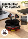 Mey İthalat® Profesyonel TWS Işıklı Kablosuz Bluetooth Kulaklık  Kulaklığı Yeni Nesil