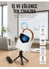 Mey İthalat® Projeksiyon Ev Sineması Bluetooth 4k HD Kaliteli Görüntü Kumandalı