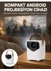Mey İthalat® Projeksiyon Ev Sineması Bluetooth 4k HD Kaliteli Görüntü Kumandalı Yeni Nesil