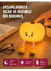Mey İthalat® Pumpkin LED Gece Lambası Üç Kademeli Işık Ayarlı Yeni Nesil