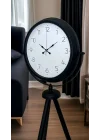 Mey İthalat® Pure Black Tripod Ayaklı Saat