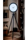 Mey İthalat® Pure Black Tripod Ayaklı Saat