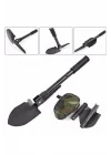 Mey İthalat® Pusulalı Katlanabilen Portatif Çantalı Mini Kazma Kürek Seti