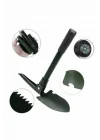 Mey İthalat® Pusulalı Katlanabilen Portatif Çantalı Mini Kazma Kürek Seti