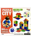 Mey İthalat® Puzzle City 3D Yapı ve Tasarım Blokları 64 Parça