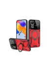 Mey İthalat®  Realme 11 Pro Plus Joy Lens Standlı Kapak - Kırmızı