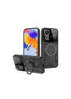 Mey İthalat®  Realme 11 Pro Plus Joy Lens Standlı Kapak - Siyah