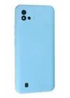 Mey İthalat®  Realme C11 2021 Kılıf Nano içi Kadife Silikon - Mavi