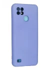 Mey İthalat®  Realme C21 Kılıf Nano içi Kadife Silikon - Lila