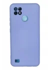 Mey İthalat®  Realme C21 Kılıf Nano içi Kadife Silikon - Lila