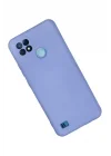 Mey İthalat®  Realme C21 Kılıf Nano içi Kadife Silikon - Lila