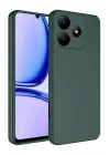 Mey İthalat®  Realme C61 Kılıf First Silikon - Koyu Yeşil