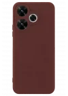 Mey İthalat®   Redmi 13 4G Kılıf First Silikon - Bordo
