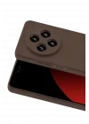 Mey İthalat®   Redmi 14C Kılıf First Silikon - Kahverengi