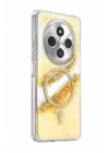 Mey İthalat®   Redmi 14C Lotus Simli Magsafe Kapak - Gümüş