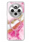 Mey İthalat®   Redmi 14C Lotus Simli Magsafe Kapak - Pembe