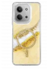 Mey İthalat®   Redmi 15C 4G Lotus Simli Magsafe Kapak - Gümüş