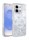 Mey İthalat®   Redmi 15C 4G Misk Simli Magsafe Kapak - Desen 3