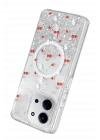 Mey İthalat®   Redmi 15C 4G Misk Simli Magsafe Kapak - Desen 5