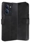 Mey İthalat®   Redmi 15C 4G Trend S Plus Kapaklı Kılıf - Siyah