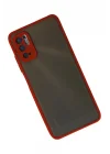 Mey İthalat®   Redmi Note 10 5G Kılıf Montreal Silikon Kapak - Kırmızı