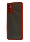 Mey İthalat®   Redmi Note 10 5G Kılıf Montreal Silikon Kapak - Kırmızı