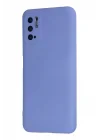 Mey İthalat®   Redmi Note 10 5G Kılıf Nano içi Kadife Silikon - Lila