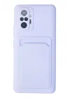 Mey İthalat®   Redmi Note 10 Pro Kılıf Kelvin Kartvizitli Silikon - Lila