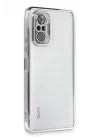 Mey İthalat®   Redmi Note 10 Pro Kılıf  Lensli Silikon - Gümüş