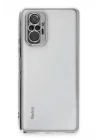Mey İthalat®   Redmi Note 10 Pro Kılıf  Lensli Silikon - Gümüş