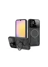 Mey İthalat®   Redmi Note 10S Kılıf Joy Lens Standlı Kapak - Siyah