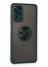 Mey İthalat®   Redmi Note 11 Pro Kılıf Montreal Yüzüklü Silikon Kapak - Yeşil