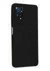 Mey İthalat®   Redmi Note 11 Pro Kılıf Nano içi Kadife Silikon - Siyah