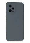 Mey İthalat®   Redmi Note 12 Pro 5G Kılıf Nano içi Kadife Silikon - Gri