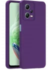 Mey İthalat®   Redmi Note 12 Pro 5G Kılıf Nano içi Kadife Silikon - Mor