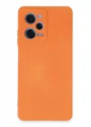 Mey İthalat®   Redmi Note 12 Pro 5G Kılıf Nano içi Kadife Silikon - Turuncu