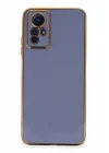Mey İthalat®   Redmi Note 12S Kılıf Volet Silikon - Mavi