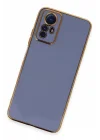 Mey İthalat®   Redmi Note 12S Kılıf Volet Silikon - Mavi