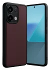 Mey İthalat®   Redmi Note 13 Pro 4G Kılıf Aras Deri Kapak - Bordo