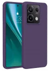 Mey İthalat®   Redmi Note 13 Pro 4G Kılıf First Silikon - Mor