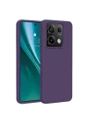 Mey İthalat®   Redmi Note 13 Pro 4G Kılıf First Silikon - Mor