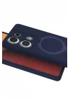 Mey İthalat®   Redmi Note 13 Pro 4G Regal Magsafe Standlı Kapak - Lacivert