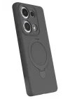 Mey İthalat®   Redmi Note 13 Pro 4G Regal Magsafe Standlı Kapak - Titan Gri