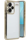 Mey İthalat®   Redmi Note 13 Pro Plus Kılıf  Lensli Silikon - Gold
